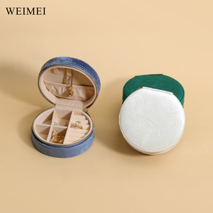 WEIMEI Portable <b>Mini</b> Jewelry Travel Organizer Boxes for Rings Earrings Necklaces Bracelets Small Jewelry <b>Box</b> for Women - Product Image 4