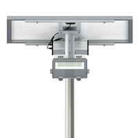 Lámpara Solar ZGSM de 50 Vatios con Luz LED, Batería de 54AH/12.8V, IP66 Impermeable, Lámparas Solares LED para Carreteras con ENEC