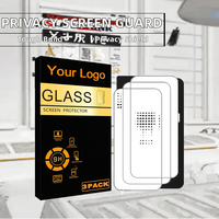 Anti-espion 3D 9H dureté verre trempé couverture complète protection d'écran pour iPhone 16 15 13 11 14 Pro Max anti-rayures