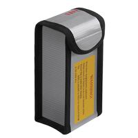 Sac de sécurité pour batterie au Lithium Explosion ignifuge 12.5*5*6.4CM sac de protection de charge avec sac de rangement Lipo en fibre de verre Silicone