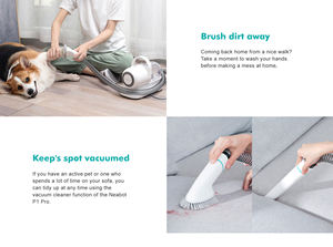 Kit de toilettage pour animaux de compagnie à 3 niveaux d'aspiration Neabot P1Pro Tondeuse pour animaux de compagnie pour chien et chat - Product Image 3