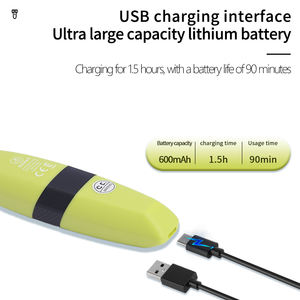 Máquina <span class=keywords><strong>de</strong></span> Afeitado Corporal Kemei Km-1902, Resistente al Agua IPX7, Eléctrica, 6800 RPM, Lavable, Eliminador <span class=keywords><strong>de</strong></span> <span class=keywords><strong>Pelo</strong></span> con <span class=keywords><strong>Cargador</strong></span> Tipo C - Product Image 6