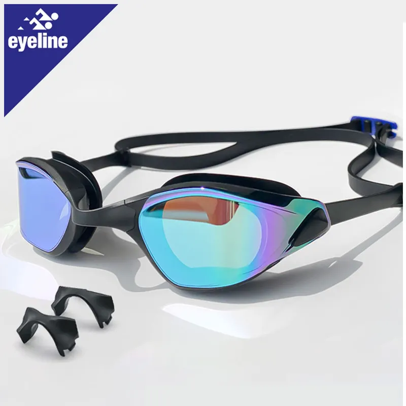 Fashion Design Racing Swim Goggles Glasses Adult Silicone Swimming Goggles Anti-Fog Eye Protection