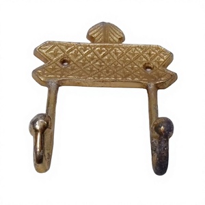 Cast Brass Wall <b>Hook</b> Decorative Design Metal Wall Decor Clothes Towel Hanger Antique Bathroom <b>Hooks</b> Cheap price - Product Image 1