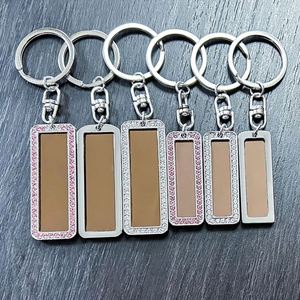 License Plate Stainless Steel Laser Material Wholesale Advertising Logo Holiday Gift Engraved Metal <b>Keychain</b> - Product Image 5