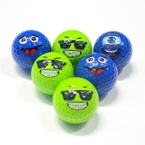 Vente en gros de balles de golf en caoutchouc à l'effigie de dessins animés en colère, 2 pièces, haute durabilité, en stock - Product Image 2