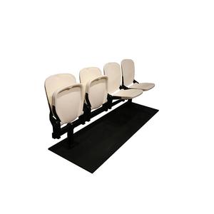 ที่นั่งแบบยืดหดได้สีขาว 4 แถว สำหรับโรงเรียน โรงละคร ห้องประชุม ทนทาน - Product Image 4