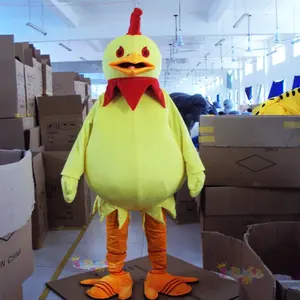 Harga Pabrik CE Kostum Kartun Maskot Ayam Kuning Mewah untuk Dijual