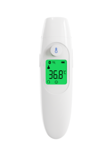<span class=keywords><strong>Thermomètre</strong></span> infrarouge multifonctionnel pour oreille et front, avec rétroéclairage, fonction vocale, Bluetooth en option, alarme de fièvre, pour bébé et adulte - Product Image 2