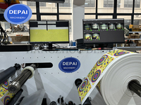 Machine d'impression flexographique modèle 350 450 avec sécheur à air chaud LED UV 6 8 couleurs pour l'impression de films rétractables en PVC, PET et aluminium