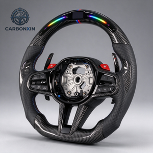 Volante de Fibra de Carbono Personalizado para BMW CS G F F30 F20 F10 E46 M2 M4 M3 M5 G20 G80 E90 E87 E38 F87 G28 G30 G38 G60 G87 X3 X5 - Product Image 2