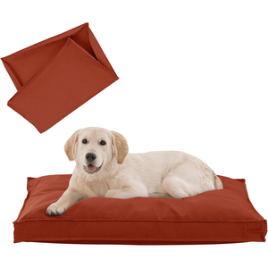 Waterproof Washable Linen Dog Bed Cover Luxury Style Print Sustainable All Seasons Rectangle Portable Pet Backseat <b>Mat</b> Carton - Product Image 1