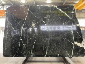 Losas de mármol verde pulido de <span class=keywords><strong>Italia</strong></span> para revestimiento de paredes del hogar, encimeras de Banco de hotel, baldosas y escaleras del hogar - Product Image 2