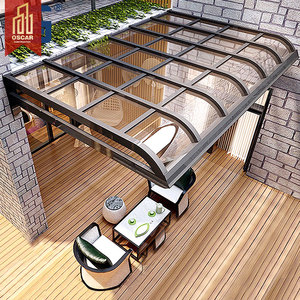 Pergola Copri-Patio All'Ingrosso da Giardino e da Esterno con Protezione Solare, Tetto in <span class=keywords><strong>Policarbonato</strong></span> e Struttura in Alluminio Personalizzabile - Product Image 5