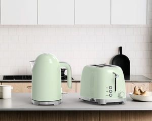 Nouveau Design rétro grille-pain et bouilloire à eau ensembles d'appareils ménagers bouilloire électrique en acier inoxydable et grille-pain - Product Image 2