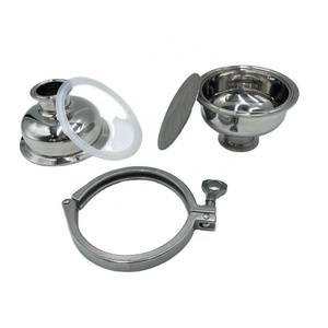 Filtro tipo bola con abrazadera triple de 4 pulgadas con malla de pantalla Acero inoxidable 304/316L - Product Image 1