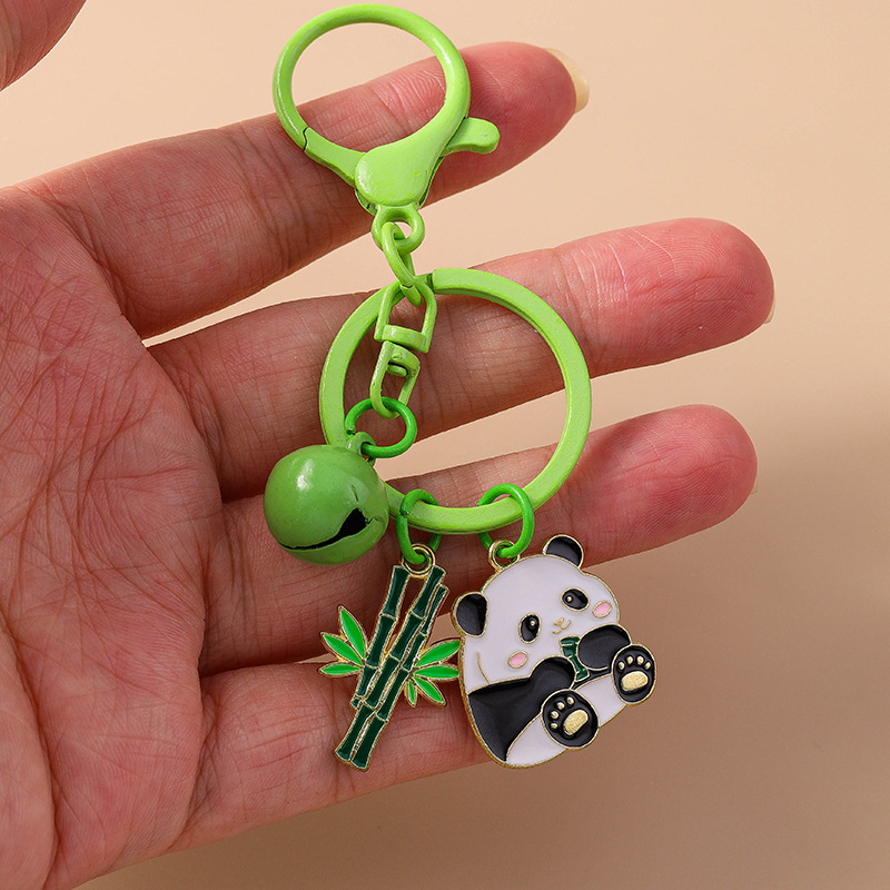Panda bambù colorato e carino