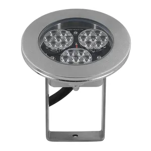 Fuente de música de acero inoxidable 316L piscina luz led cambio de color 18W DMX LED luz subacuática