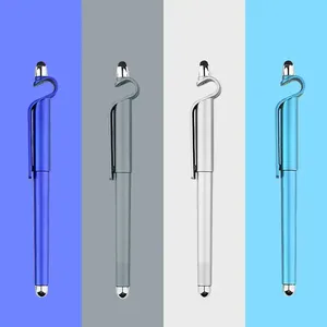 2-in-1 Stylus Ballpoint Pen with Phone Stand Clip, Multi Color Metal Touch Screen Pen Custom Logo for Promotional Business Gifts - Product Image 3