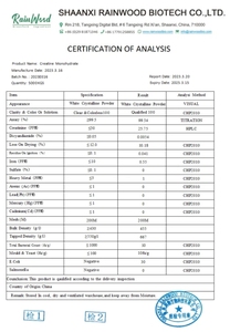 Rainwood OEM Marque Privée Créatine Monohydrate en Poudre 200 mesh 500 mesh 200g 500g pour la Récupération Musculaire et Complément de <span class=keywords><strong>Musculation</strong></span> - Product Image 6