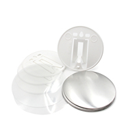 Logo personnalisé ouvre-bouteille de bière 25mm magnétique rond Sublimation porte-clés fer blanc bouton insigne