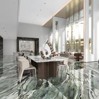 Azulejo de Porcelana con Aspecto de Mármol Brillante Moderno de Primera Calidad de 900x1800 mm |   Baldosas Antibacterianas Antideslizantes de 10 mm de Espesor para Piso/Pared para Apartamento