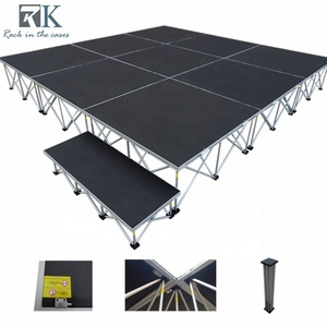 Plataforma de escenario portátil móvil de aluminio para eventos, conciertos, danza y exposiciones al aire libre, modular, ligera, en venta. - Product Image 1