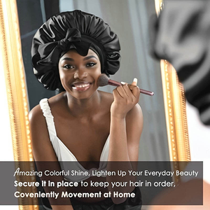 Wholesale Luxury Women's <b>Silk</b> Turban Designer <b>Durags</b> Sleep Bonnets with Custom Logo Edge Wraps Mulberry <b>Silk</b> Hair Bonnet - Product Image 3