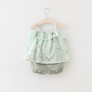 Vêtements pour bébés en gros, ensembles de vêtements pour bébés, pantalons et jupes à fleurs pour filles, costumes de fournisseur chinois - Product Image 1