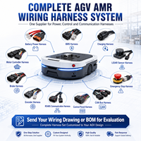 Cable de Carga de Batería AGV de Alta Corriente Personalizado con Conector para Arnés de Cables de Robot Móvil de Almacén AMR