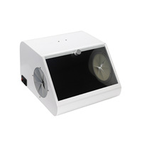 Boîte de collecte de poussière électrique pour laboratoire dentaire avec 12 lumières LED, filtre anti-poussière pour le meulage/le polissage/le sablage