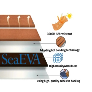 Anh Hùng không thấm nước EVA bọt Faux vật liệu gỗ tếch decking bền du thuyền thuyền sàn Marine Grip decking - Product Image 3