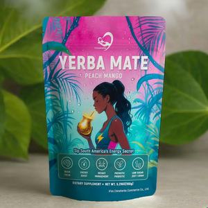 Té de Yerba Mate con Sabor a Durazno y Mango de Chinaherbs, Yerba Mate Súper Calmante, Bajo en Azúcar, Energía y Enfoque sin Caída, Apoyo para un Intestino Saludable - Product Image 1