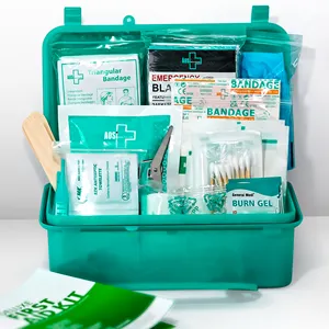 Nuovo tipo di 150 pezzi scatola rigida scatola di plastica con forniture mediche di emergenza Kit di pronto soccorso scatola per la scuola di casa ufficio