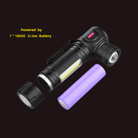 Lampe torche tactique STARYNITE FW20, portée du faisceau de 20 m, 600 lm, lampe torche LED en aluminium, rechargeable, étanche IPX4, pour la randonnée en plein air