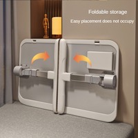 Bureau d'étude pliable compact en MDF et PU à angle réglable avec lampe pour utilisation en salon ou en tant que bureau d'ordinateur