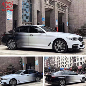 فيلم فينيل جديد لتغليف السيارات بنمط التمويه الأبيض والوردي، ملصقات لامعة بلون الورد الوردي واللاتيه، فيلم فينيل متغير اللون - Product Image 6