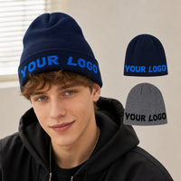 Bonnes affaires : Bonnet tricoté élégant et personnalisable avec logo, doux pour la peau, chaud et extensible, idéal pour les événements de groupe et le shopping urbain