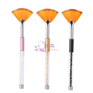Pinceau de nail art en forme d'éventail, stylo à poudre dégradée, poils synthétiques, pour paillettes, peinture, gel de photothérapie, outil de manucure pour salon - Product Image 5