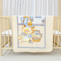Manta de bebé Raschel estampada, saco de dormir para bebé de 80*90cm y 80*110cm, manta para recién nacidos con cremallera.