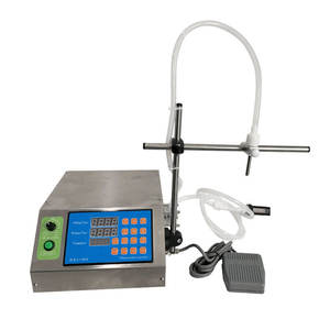 Machine de remplissage numérique Gzl 80 à pompe péristaltique à tête unique pour huile, semi-automatique avec interrupteur au pied 220 V pour bouteilles - Product Image 1