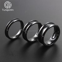 Trendy Comfort Fit Keramik Blank Ring 4mm 6mm 8mm Größen in Schwarz Weiß Blau Rosa Lila Farben für Eheringe