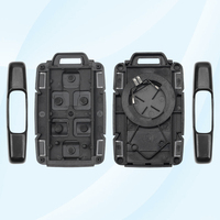 Bouton MS 3 pour Chevrolet GMC Couleur noire RC Remplacement Auto Véhicule Smart Blank Entry Remote Control Factory Car Key Fob Shell