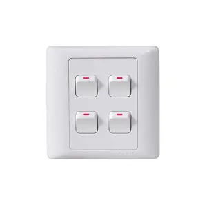 Chint wall switches NEW 7G series 4-gang 1-way switch 16A 250V wall switch 4 gang