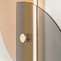 Applique murale LED moderne pour intérieur, éclairage de salon, lampe murale en verre blanc chaud à intensité variable, lampe de chevet
