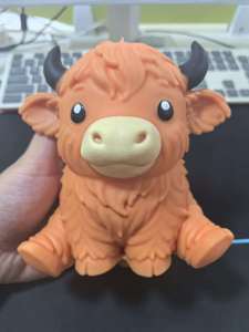 Peluche de vache des Highlands Umbo, boîte en vrac, jouet à presser mystère de Noël, animal de ferme, pour soulager le stress et la relaxation - Product Image 4