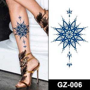 <span class=keywords><strong>Tatouage</strong></span> semi-permanent au <span class=keywords><strong>henné</strong></span> Jagua, à base de plantes 100%, sûr pour les plantes, dure 2 semaines, bleu, pour les mains, les bras, les épaules, les jambes, encre de jus - Product Image 2