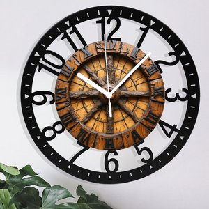 <span class=keywords><strong>Orologio</strong></span> da <span class=keywords><strong>Parete</strong></span> in Ferro da 25cm Ispirato allo Stile Steampunk con Ingranaggi <span class=keywords><strong>a</strong></span> <span class=keywords><strong>Vista</strong></span> e Dettagli con Rivetti - Product Image 5