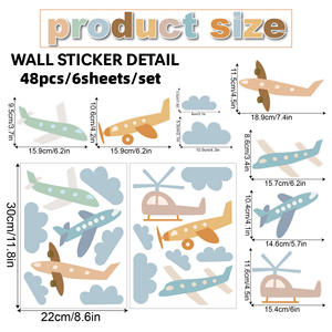 Commercio all'ingrosso eco-friendly impermeabile bambino camera animale decorazione <span class=keywords><strong>per</strong></span> bambini PVC <span class=keywords><strong>adesivi</strong></span> murali <span class=keywords><strong>per</strong></span> bambini camera da letto <span class=keywords><strong>per</strong></span> bambini - Product Image 6