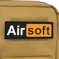Patch en PVC 3D personnalisable série Lettres Airsoft, prêt à être expédié, idéal pour sacs de randonnée ou sacs banane